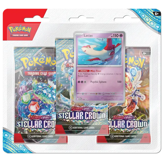 Pokémon Stellar Crown 3-pack Blister